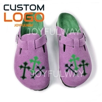 Sandales en cuir véritable de haute qualité sabots à semelle sabots personnalisés avec logo de marque sabots pantoufles