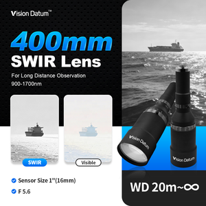เลนส์เทเลโฟโต้ SWIR แบบ C-mount ระยะไกล 400 มม. 900-1700 นาโนเมตร สำหรับการรักษาความปลอดภัยชายแดน - Product Image 1