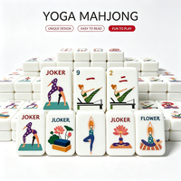 Набор для игры в американский маджонг Creative Yoga Art, 160 прочных акриловых плиток для домашних вечеринок и женских встреч
