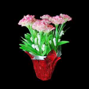 Couvre-<span class=keywords><strong>pot</strong></span> de fleurs en plastique en film d'aluminium Couvre-<span class=keywords><strong>pot</strong></span> de fleurs moderne coloré personnalisé pour la maison et le jardin - Product Image 2