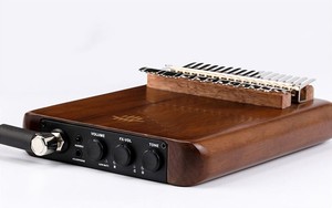 Kalimba Eléctrica A-17 <span class=keywords><strong>de</strong></span> Nogal Negro Americano, <span class=keywords><strong>Instrumento</strong></span> Musical <span class=keywords><strong>de</strong></span> Percusión, Tambor <span class=keywords><strong>de</strong></span> Madera, Kalimba con Teclas - Product Image 2