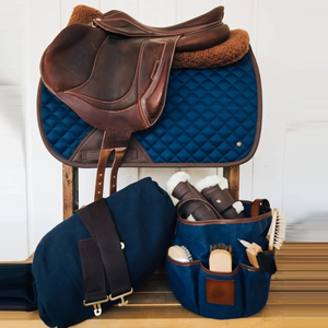 Sac de rangement pour brosse de toilettage de cheval en toile personnalisée, robuste, portable, design pliable, taille personnalisée pour le nettoyage équestre - Product Image 6