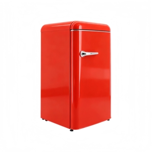 Réfrigérateur compact vintage 90L à faible bruit, porte simple, prix direct usine pour usage domestique ou hôtelier - Product Image 6