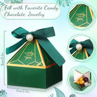 Vente directe d'usine, boîte à bonbons en forme de diamant, boîte cadeau créative pour mariage, fournitures de mariage, vente en gros, style européen