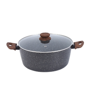 Juego de Ollas de Cocina de Varios Modelos, de Piedra Maifan y Aluminio, con Mango de Madera Grueso - Product Image 3