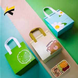 Sac isotherme personnalisé en non-tissé écologique pour la livraison de repas à emporter, imperméable, avec motif logo et lettres, vente en gros - Product Image 6