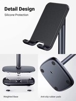 Support de bureau réglable pour smartphone LP280 UGREEN, support de tablette en ABS, accessoires de bureau, base lestée pour iPhone Samsung Xiaomi