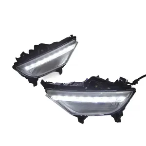 สำหรับ I20 ปี 2015 2016 2017 ชุดไฟเดย์ไลท์ LED 2 ชิ้น พร้อมไฟตัดหมอกกันน้ำ 12V ฝาครอบไฟตัดหมอก อุปกรณ์ตกแต่งรถยนต์ - Product Image 5