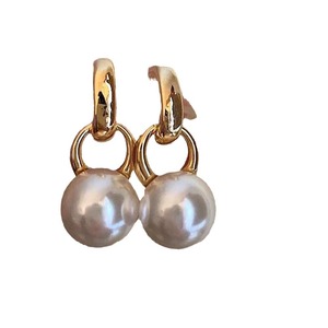 22082DIY Accessoires en perles Argent 925 Boucles d'oreilles pendantes avec perles rondes de 9-13 mm Plateau vide Bijoux en argent tendance - Product Image 5