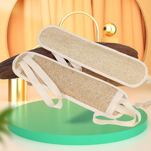 Natural Bath Towel with Pull-Back Strip Modern Style Long Strip Body Loofah Absorbent Bath Towel - Product Image 3