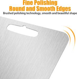 Tabla de Cortar de Acero Inoxidable de Alta Calidad, Hecha a Medida, Portátil, Económica, Apta para Lavavajillas y Ecológica - Product Image 2