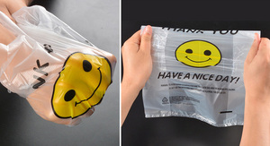 Wholesale Clear LDPE T-shirt <b>Packaging</b> <b>Bag</b> Thank You Shopping <b>Bag</b> pp Plastic Carrier <b>Bags</b> - Product Image 4