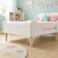 Pieds de meubles en plastique coniques 150 mm, imitation bois, avec plaque de fixation à 4 trous pour chaise de salle à manger, chaise longue, lit