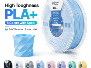 เส้นพลาสติก PLA+ ขนาด 1.75 มม. ความเหนียวสูง 8 สี พร้อมแกนม้วน สำหรับเครื่องพิมพ์ 3 มิติ ยี่ห้อ Bambu Lab และ Prusa - Product Image 6
