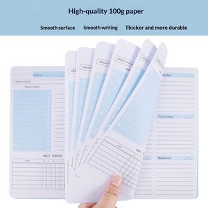 Cuaderno Espiral A5 con Páginas Interiores Gruesas y Coloridas, Cubierta Impermeable, para Estudiantes y Oficina, Regalo de 52 Semanas de Registro, Venta al Por Mayor - Product Image 4