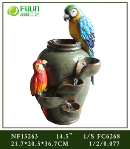 Fontaine d'eau solaire extérieure en résine artisanale avec <span class=keywords><strong>bassin</strong></span> en bambou pour la décoration de <span class=keywords><strong>jardin</strong></span> et de maison - Product Image 3