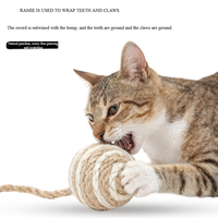Jouets de luxe pour chats en laine naturelle, petites balles remplies de catnip, en sac OPP, écologiques, pour interaction dentaire, utilisation intérieure et extérieure, jouet très demandé