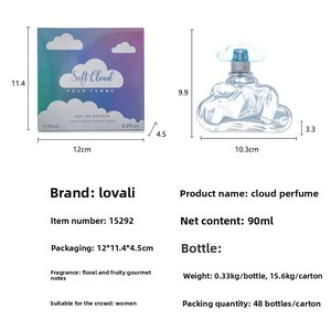 Profumo personalizzato della nuvola <span class=keywords><strong>per</strong></span> le donne grande marca a lunga durata <span class=keywords><strong>per</strong></span> il corpo Spray con acqua naturale profumo femminile - Product Image 4