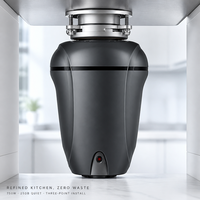 Broyeur de déchets domestique électrique triphasé 1,0 CV en acier inoxydable, classe d'efficacité énergétique, sortie directe du fabricant, certifié PSE