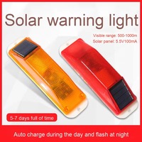 Feu de signalisation réfléchissant à LED solaire pour garde-corps, lampe clignotante à commande automatique pour la sécurité des barrières routières