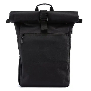 Custom Sustainable Friendly <b>Recycled</b> Travel Roll Top Bag Waterproof Laptop Rolltop <b>Backpack</b> - Product Image 2