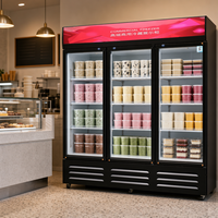 Réfrigérateur vertical vitrine à porte vitrée pour boissons, très demandé