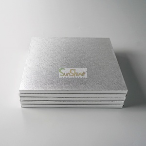 SunShine 4/6/8/10/12/14 Inch 12mm Thick Round Square Gold Silver Cake Drum Dessert Baking Displays <b>Tray</b> <b>Paper</b> Cake Board - Product Image 4