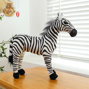 Peluche Animale Artificiale <span class=keywords><strong>Serie</strong></span> Foresta 2025 per Commercio Estero Transfrontaliero, Tipo Bambola, Zebra Renna, Regalo per Eventi e Feste - Product Image 2