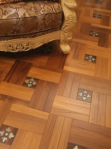 <span class=keywords><strong>Parquet</strong></span> Mosaïque en Bois d'Ingombres Blanc Multicouche Style Versailles Antique, Qualité AA, Garantie 5 Ans, Lisse, pour Salon - Product Image 4