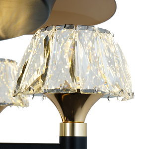 พัดลมเพดาน LED แนววินเทจขนาด12นิ้วแบบคลาสสิกพับได้ขนาดเล็กพร้อมโคมไฟสำหรับตกแต่งบ้าน - Product Image 6