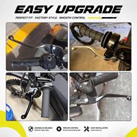 Penggantian Tuas Rem Sepeda Motor 50-125cc Dirt Pit Bike Trail Scrambling Universal Hidrolik Kiri Kanan Skuter
