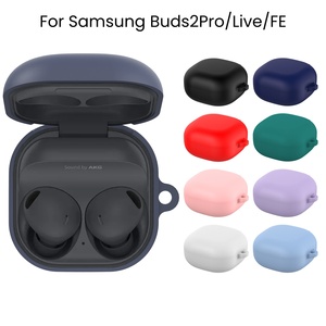 Funda Protectora de Silicona Sólida para Auriculares <span class=keywords><strong>Samsung</strong></span> <span class=keywords><strong>Galaxy</strong></span> <span class=keywords><strong>Buds</strong></span> 3/3 Pro/3 FE/2Pro/Live, Funda Antiarañazos para Auriculares - Product Image 4