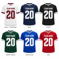 Maillot de football personnalisé pour homme - Léger, respirant, anti-UV, imperméable, séchage rapide, nom et numéro personnalisés, grande taille, coupe ajustée pour l'entraînement