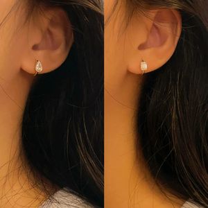 Pendientes de Oro de 18k Xinfly con Diamantes de Laboratorio de 0.5ct+0.5ct, Forma Irregular, Combinables, Regalo para Fiestas - Product Image 5