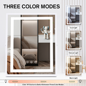 Cảm Ứng Thông Minh Điều Khiển 360 Độ Xoay LED <span class=keywords><strong>Vanity</strong></span> Ánh Sáng Cá Nhân Máy Tính Để Bàn Mỹ Phẩm Trang Điểm Gương Cho Phòng Ngủ Mặc Quần Áo - Product Image 4