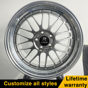 Jantes forgées OEM <span class=keywords><strong>LM</strong></span> 2 pièces 19x9.5 avant 19x11 arrière pour BMW F80 M3, centre argent diamant, lèvre polie, prêtes à être expédiées aujourd'hui - Product Image 5