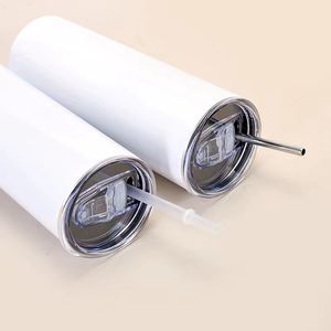 Сублимация 12 унций/20 унций/30 унций изоляционный стакан из нержавеющей стали бутылка для воды кофейная кружка тонкий прямой стакан с ручкой - Product Image 3