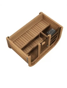 2025 Australia Outdoor panorama listrik kaca kayu taman Sauna desain Modern Cedar merah tradisional Villa Sauna jual panas - Product Image 5