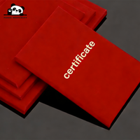 Porte-certificat de luxe personnalisé pour cérémonie de remise des diplômes, avec dorure à chaud et gaufrage, en velours