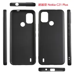 Flexible Gel Shockproof Mobile Phone Case For Nokia C21 Plus, Matte TPU Phone Case For Nokia C21 Plus