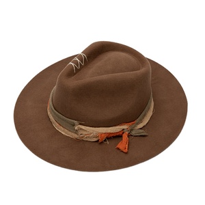 2024 New Arrival thiết kế cổ điển 100% Úc Len cảm thấy đắt tiền Fedora Hat - Product Image 1
