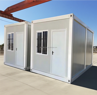 Vente chaude Pliant 20ft Portable Préfabriqué En Métal Garage Pliable Mini Modulaire Mobile En Acier Conteneur pour Hôtel.
