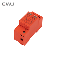 Parafoudre DC 2P 500V 40kA pour protection contre les surtensions, protection foudre, système solaire, équipement électronique industriel T1/T2, SPD basse tension