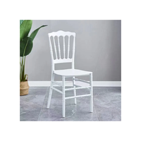 Chaises de mariage classiques, chaises Chiavari colorées pour l'extérieur, chaises de salle à manger en plastique
