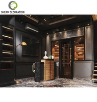 Humidor à cigares sur mesure, vitrine murale LED pour magasin de tabac, présentoir à cigares, armoire de présentation pour magasin