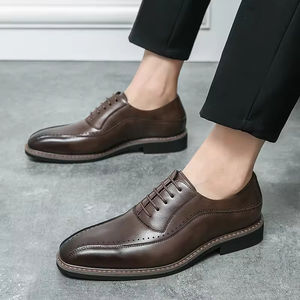C1022-2 Nouvelles Chaussures Habillées en Cuir pour Hommes à Bout Pointu de Bonne Qualité, Grande Taille, Tendance, pour Mariage et Affaires - Product Image 5