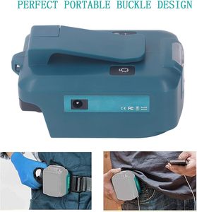 <span class=keywords><strong>ADP05</strong></span> 14,4 V/18V Lion batería USB/tipo C Puerto convertidor foco de luz adaptador de cargador al aire libre BL1830B para Mak Itas - Product Image 4