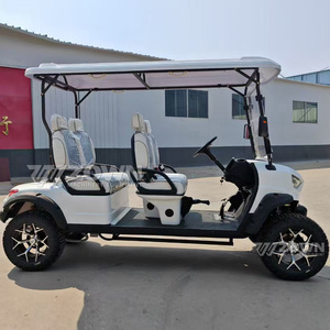 Carrito de Golf Eléctrico Estilo Vintage, 4 Asientos, Diseño Clásico, Batería de Litio de 60V 72V para Resort y Bodas - Product Image 4
