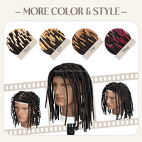 Prótesis Capilares Originea Man para Hombres, Cabello Humano, Dreadlocks, Peluca con Frente de Encaje Suizo para Hombres, 10 Pulgadas de Largo