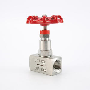 Válvula de Aguja de Acero Inoxidable 304 J13W-160P DN6-50, Válvula de Cierre Manual de Alta Presión con Rosca Interna y Manómetro - Product Image 5